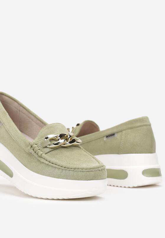 Mocasini Verde deschis 5