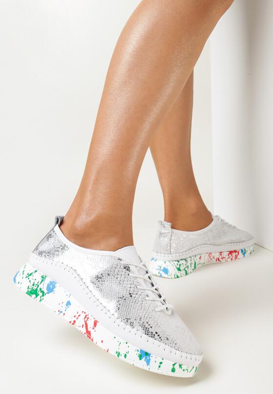 Pantofi casual Argintii 2