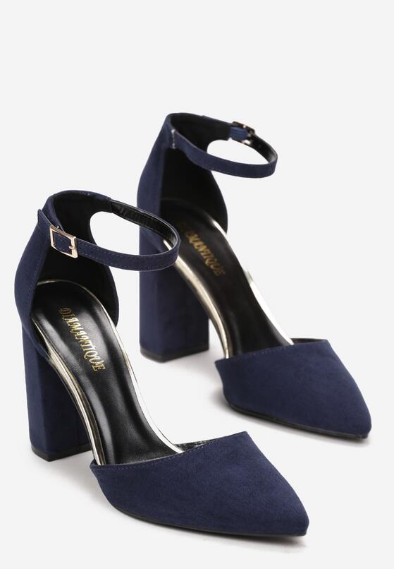 Pantofi cu toc Bleumarin 4