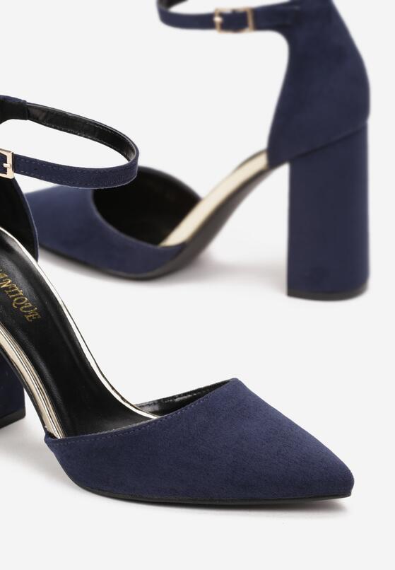 Pantofi cu toc Bleumarin 5
