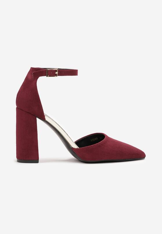 Pantofi cu toc Bordo 3