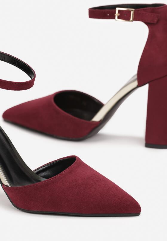 Pantofi cu toc Bordo 5