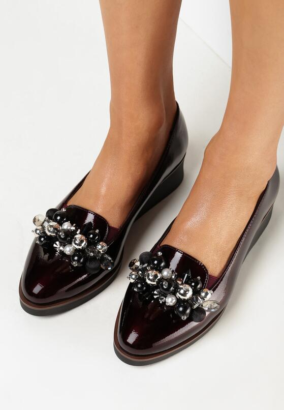 Mocasini Bordo închis 2