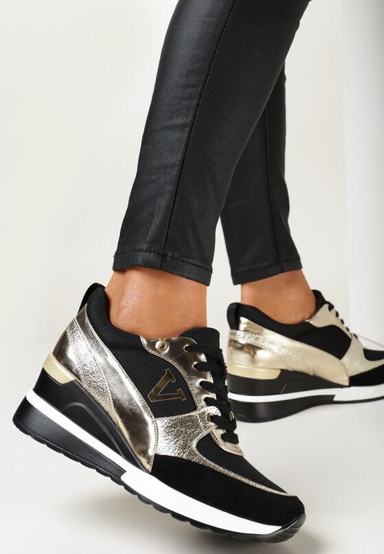 Sneakers Negru cu argintiu 2