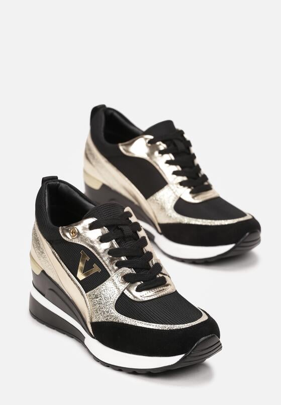 Sneakers Negru cu argintiu 4