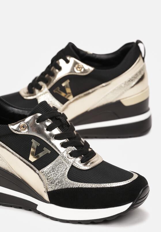 Sneakers Negru cu argintiu 5