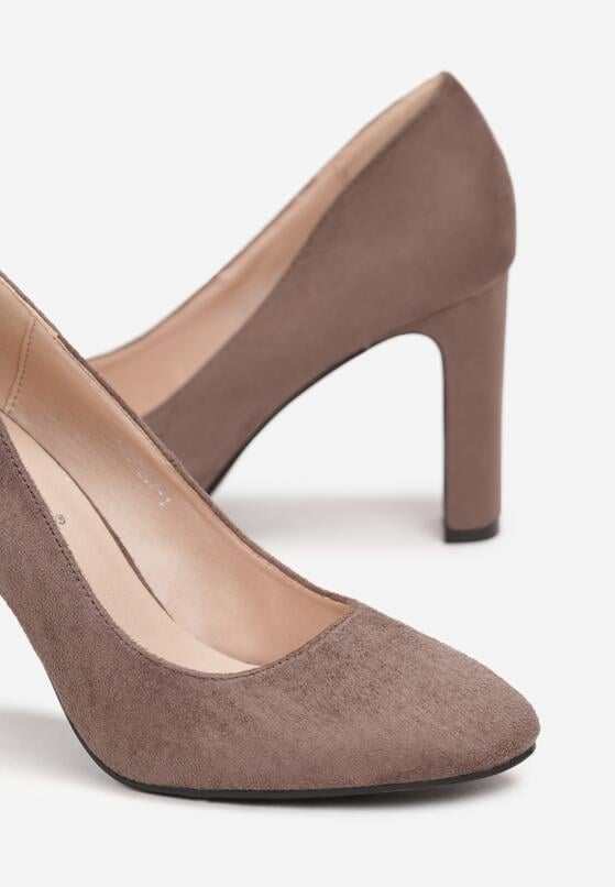 Pantofi cu toc Bej 5