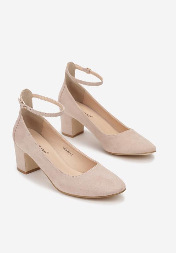 Pantofi cu toc Roz 4
