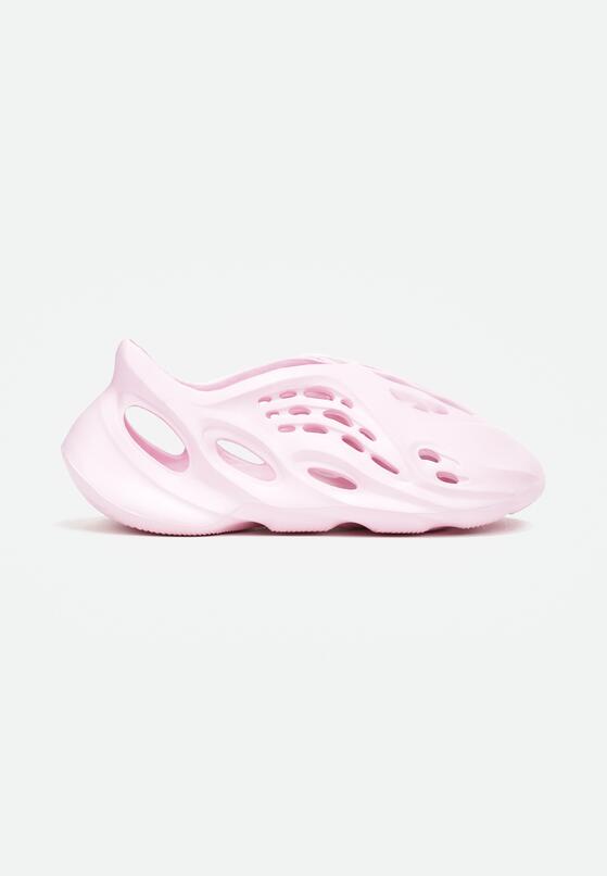Różówe Sneakersy z Pianki Zdobione Wycięciami Harelle 3
