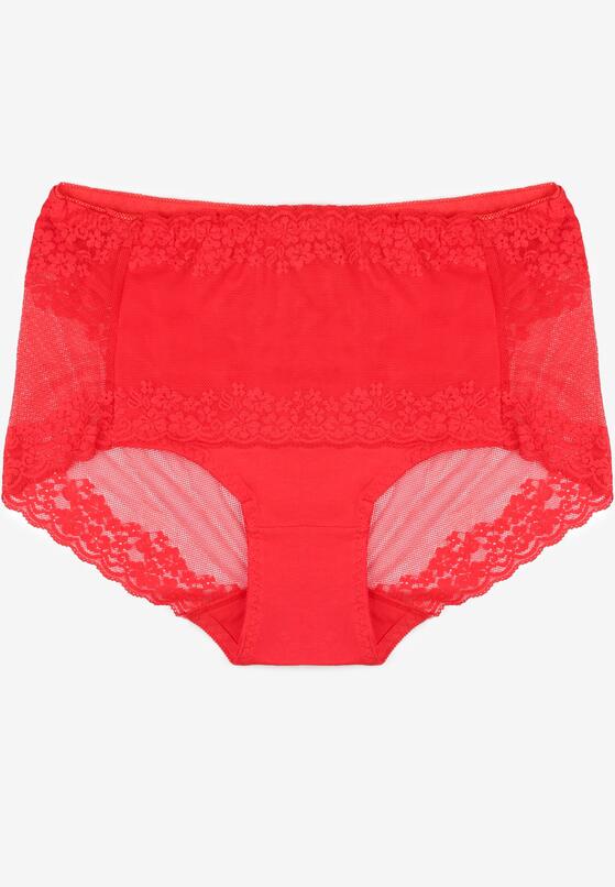 Czerwone Majtki Figi Plus Size Colarre 1