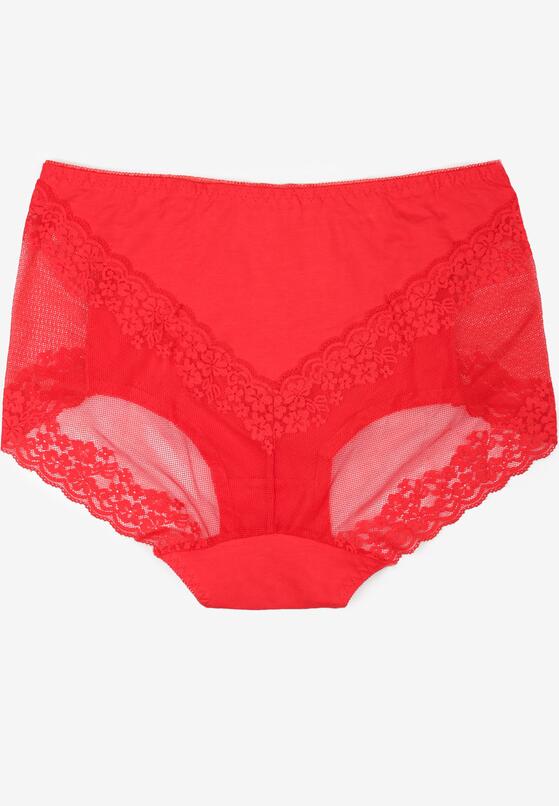 Czerwone Majtki Figi Plus Size Colarre 2