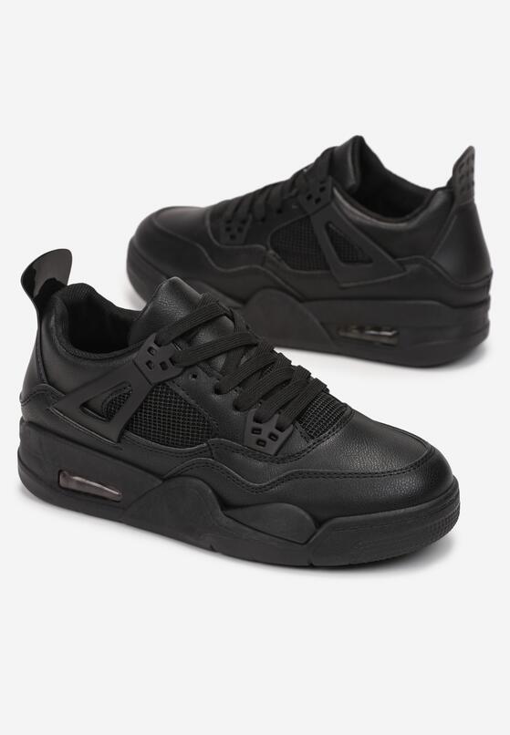Czarne Sneakersy na Grubej Podeszwie Bilimmi 2