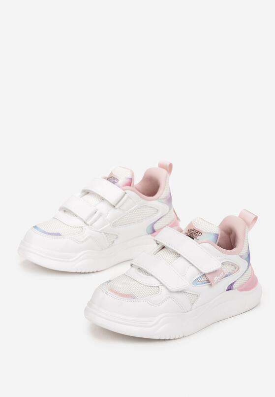 Pantofi sport Alb cu roz 2