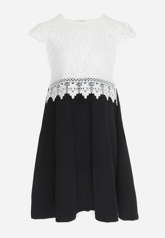 Rochie Neagră cu alb 2