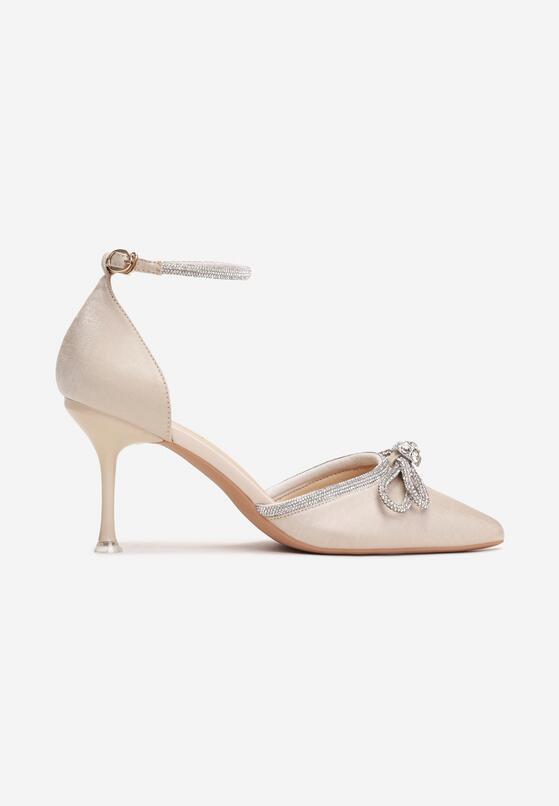 Pantofi stiletto Culoarea șampaniei 3