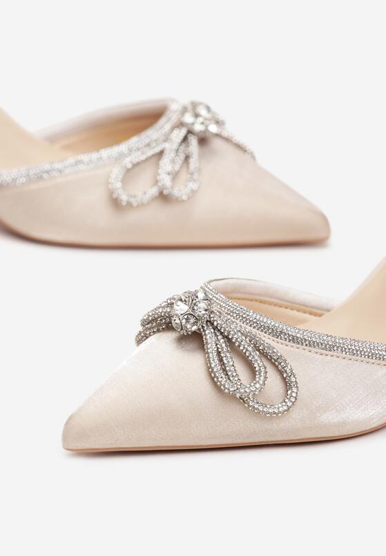 Pantofi stiletto Culoarea șampaniei 5
