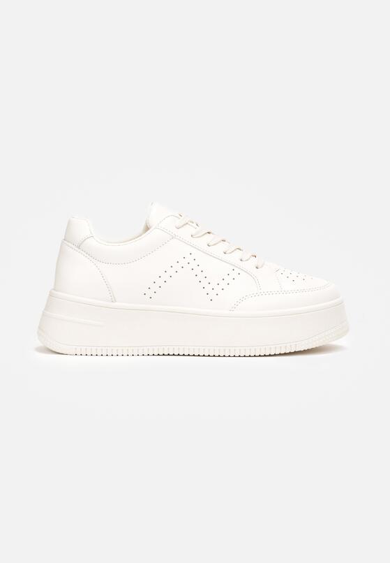 Beżowe Sneakersy na Platformie Agnenia 3