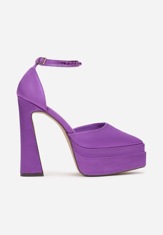 Pantofi cu toc Mov 3