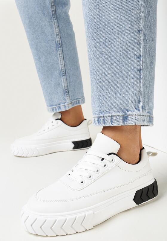 Sneakers Alb cu negru 1