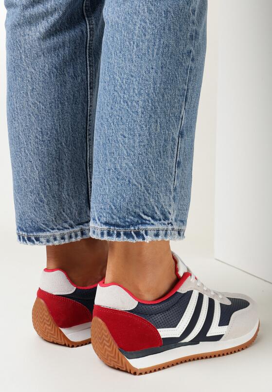 Sneakers Gri cu bleumarin 2