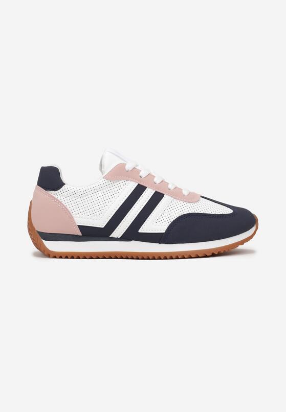 Sneakers Alb cu bleumarin 3