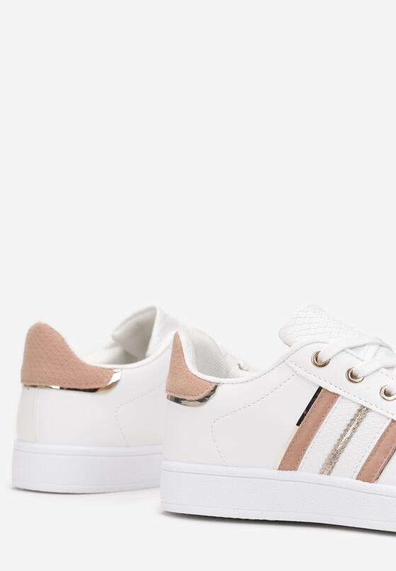 Sneakers Alb cu auriu 5