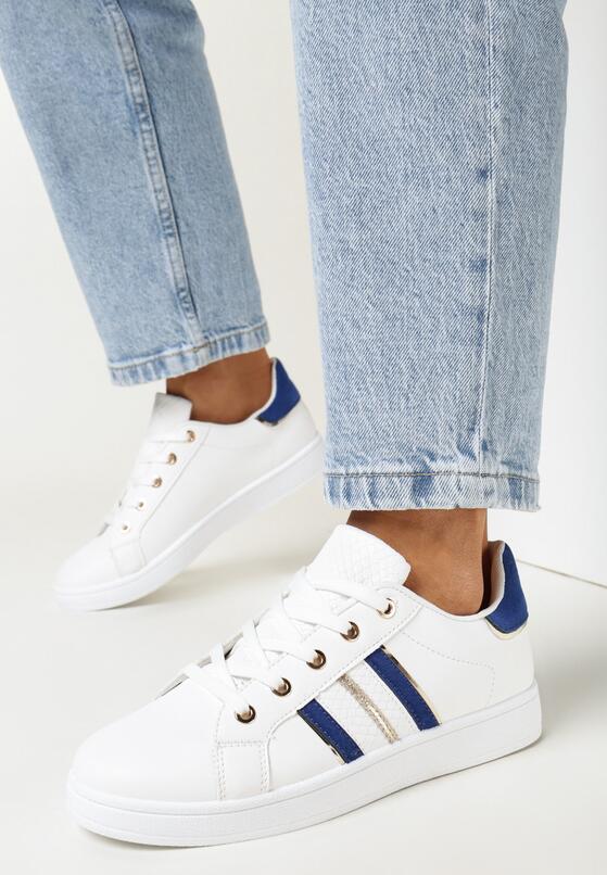 Sneakers Alb cu albastru 2