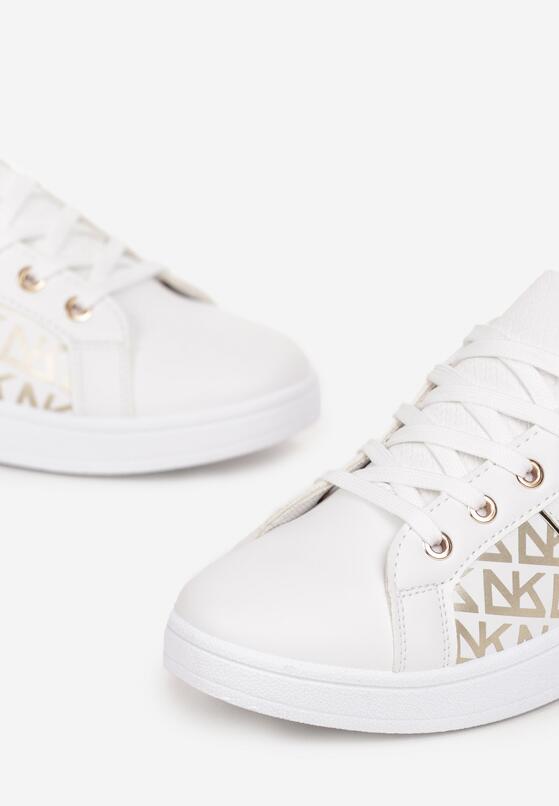 Sneakers Alb cu auriu 5