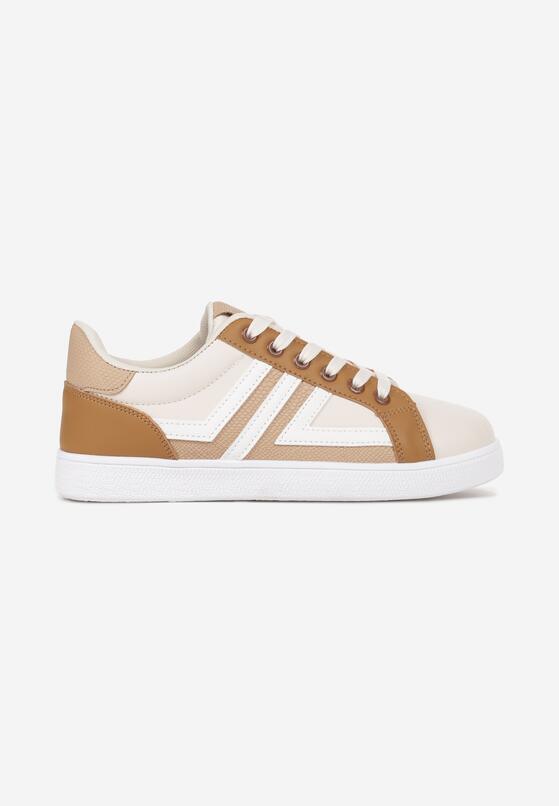 Sneakers Bej cu maro 3