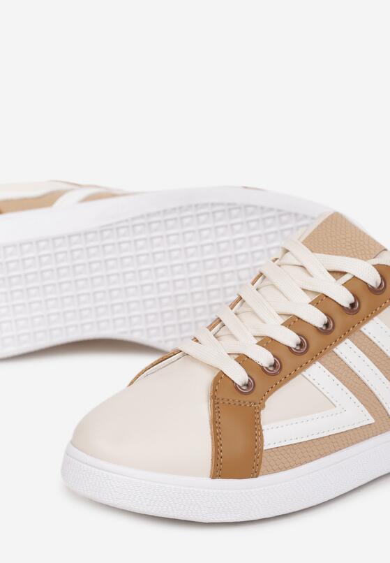 Sneakers Bej cu maro 5