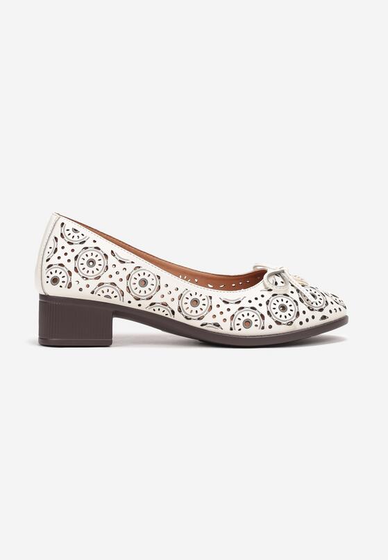 Pantofi cu toc Bej 3