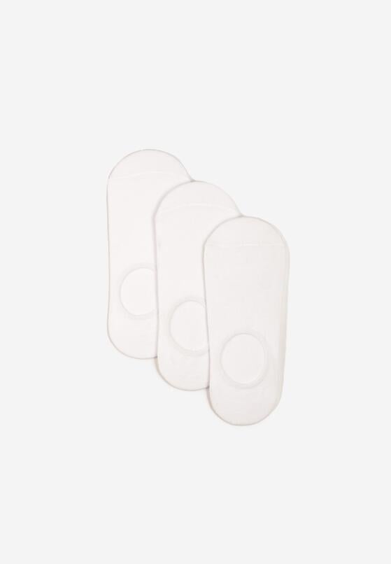 Białe 3-pack Skarpety Stopki z Bambusa Maelee 2