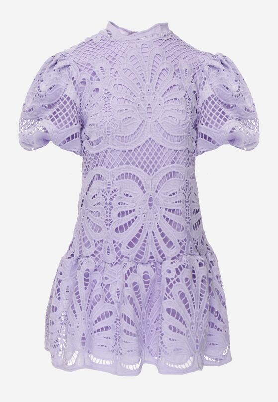 Fioletowa Sukienka Cilleis 6