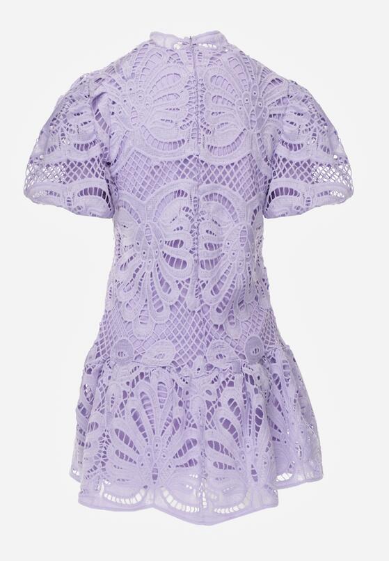 Fioletowa Sukienka Cilleis 7