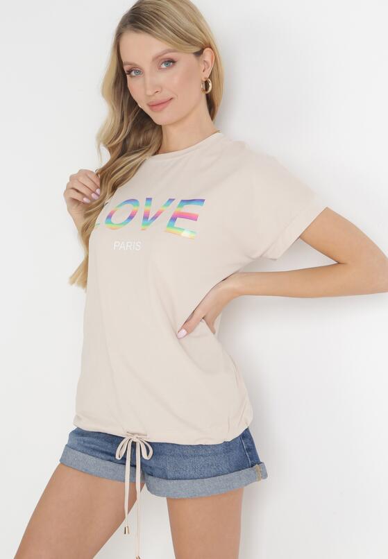 T-shirt Bej deschis 4