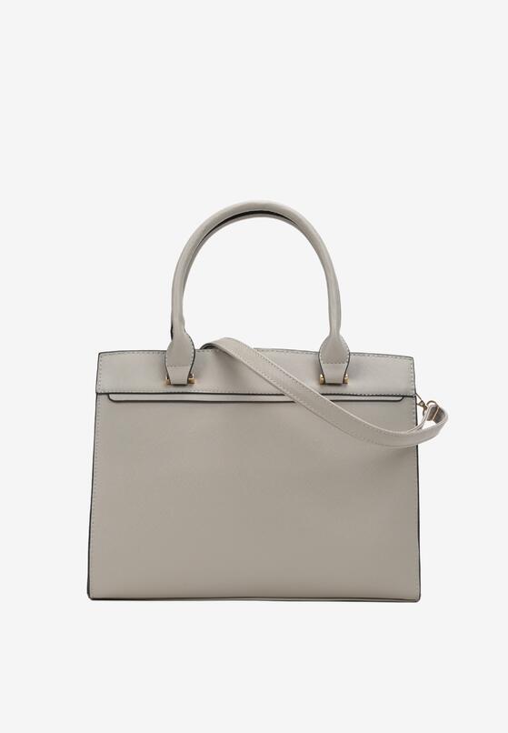Szara Torebka Shopper z Imitacji Skóry Catlyn 1
