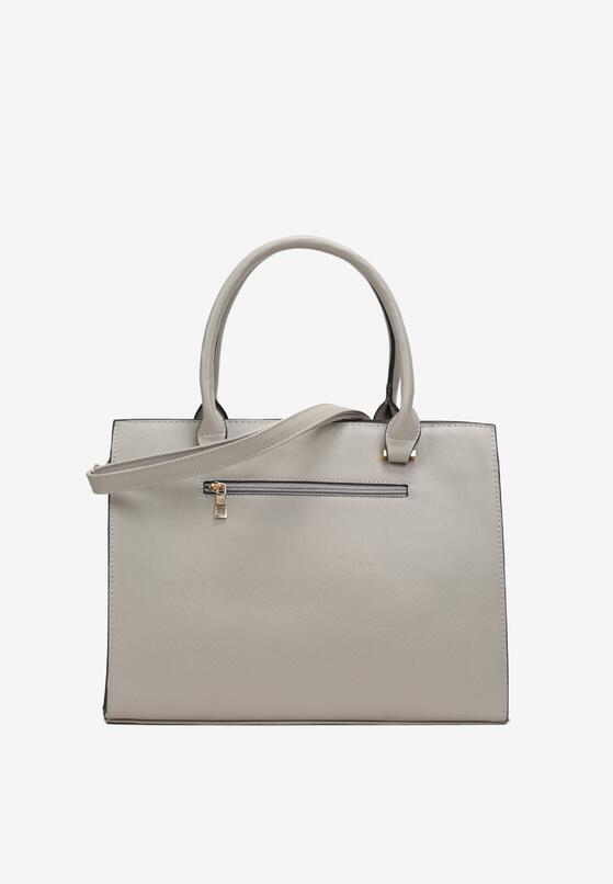 Szara Torebka Shopper z Imitacji Skóry Catlyn 2