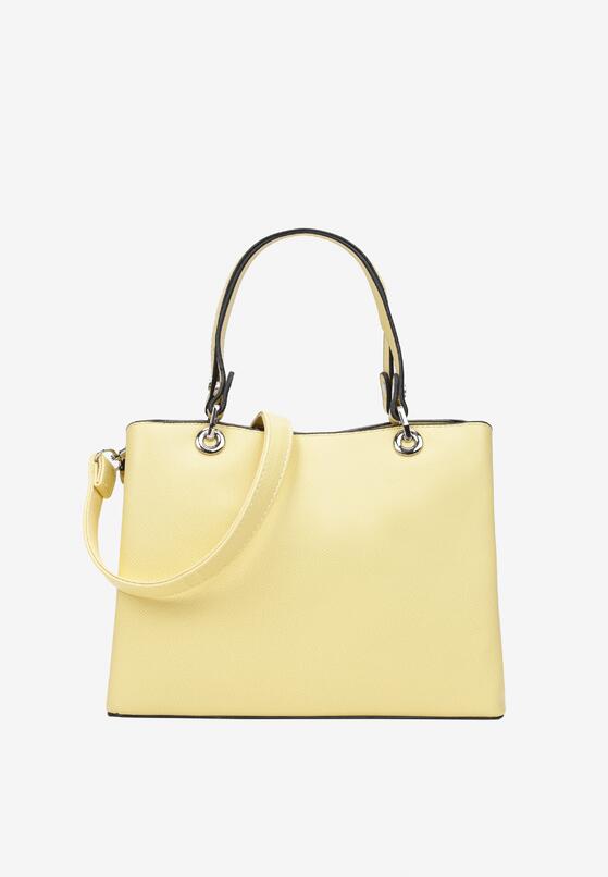 Żółta Torebka z Rączkami i Odpinanym Paskiem z Regulacją Shada 2