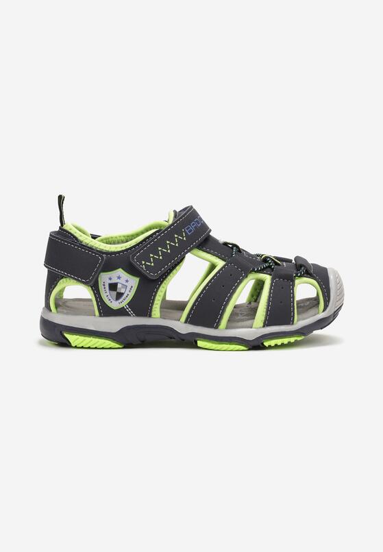 Sandale Bleumarin cu verde 1