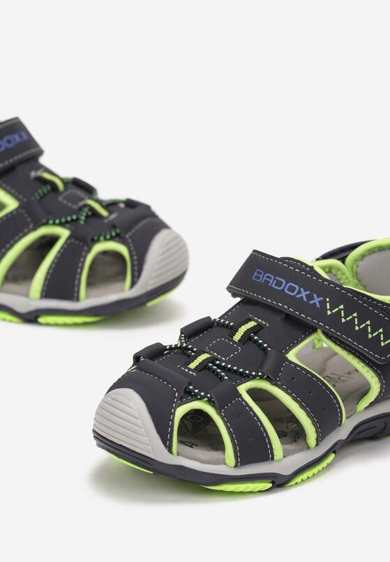 Sandale Bleumarin cu verde 3