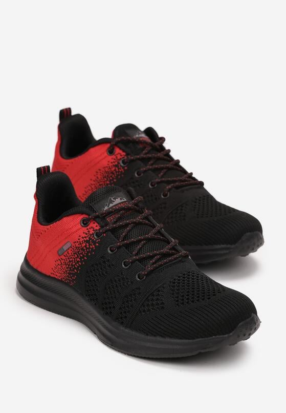 Pantofi sport Negru cu roșu 2