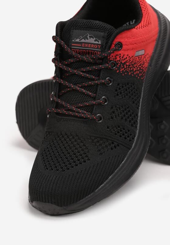 Pantofi sport Negru cu roșu 3