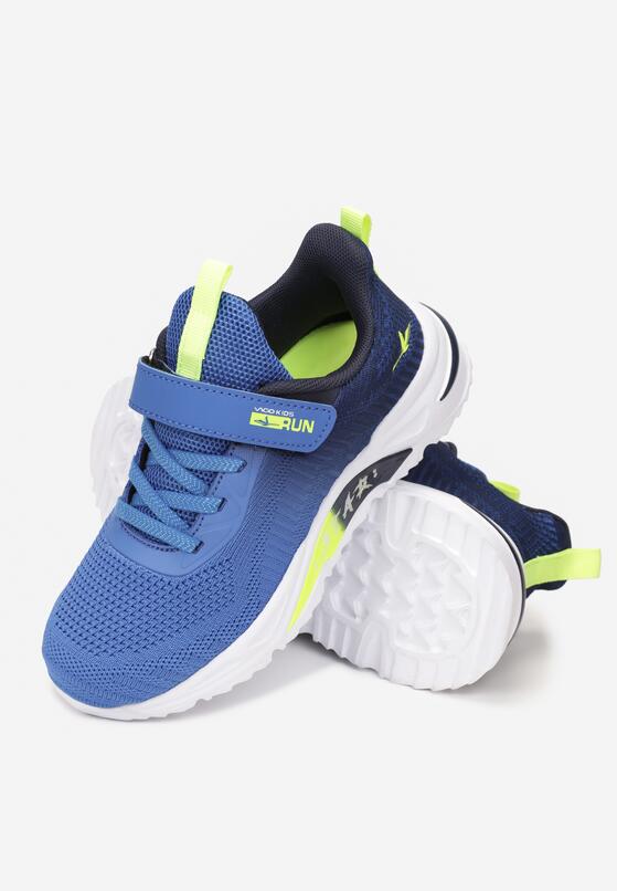 Pantofi sport Albastru cu verde 2