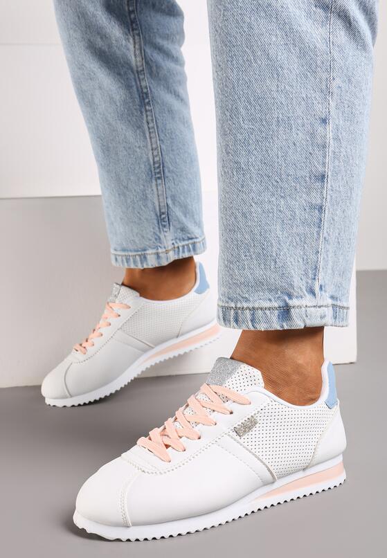 Białe Sneakersy Sznurowane Atheleta 1