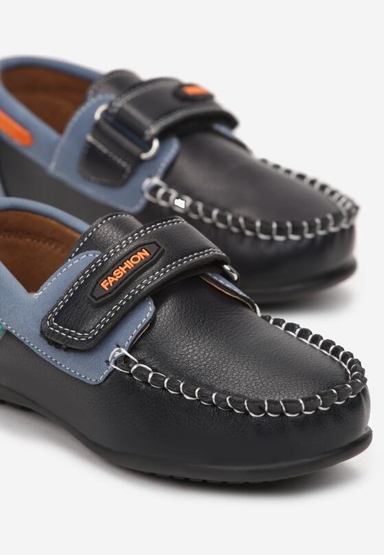 Pantofi casual Negru cu albastru 3