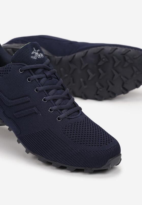 Pantofi sport Bleumarin cu verde 3