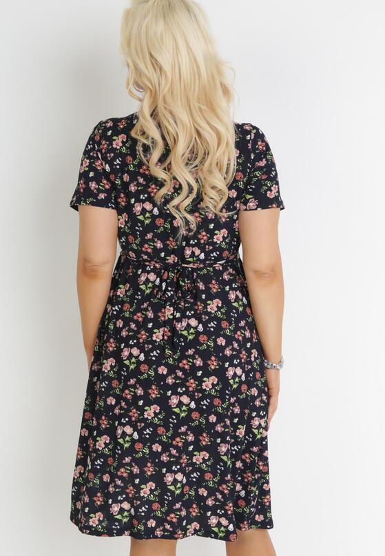 Rochie Bleumarin cu bej 3