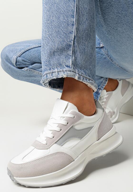 Sneakers Alb cu gri 1