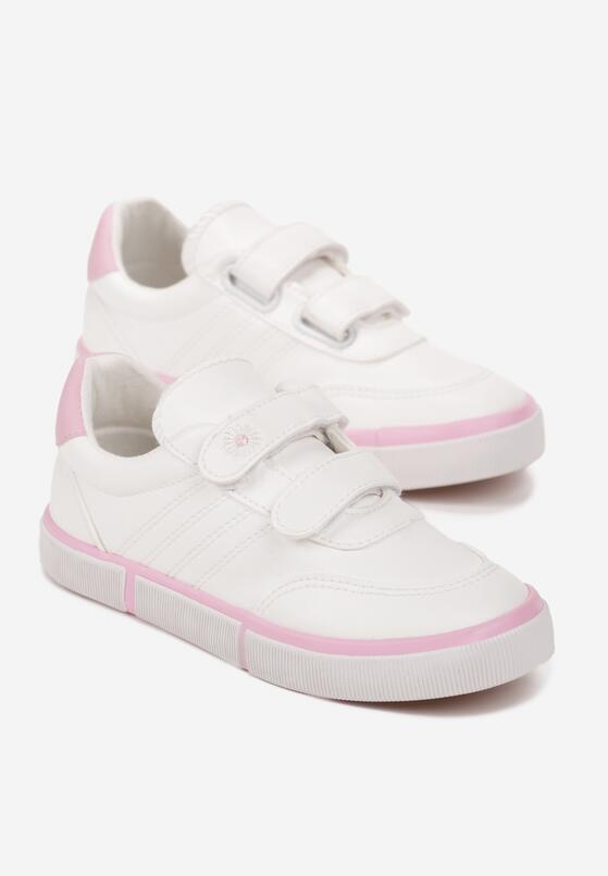 Pantofi sport Alb cu roz 2