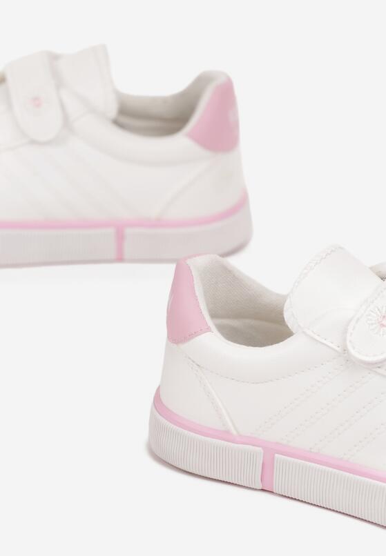 Pantofi sport Alb cu roz 3